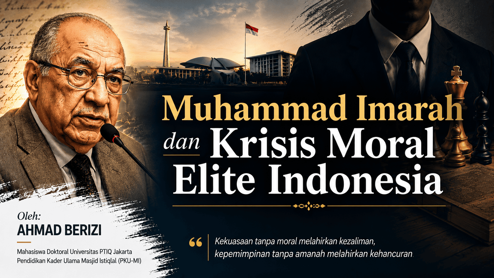 Muhammad Imarah dan Krisis Moral Elite Indonesia